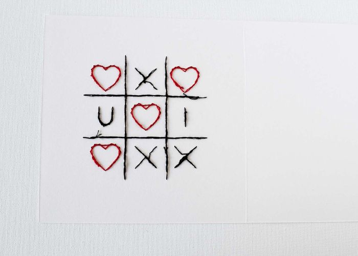 carte cartacee per San Valentino: retro della carta