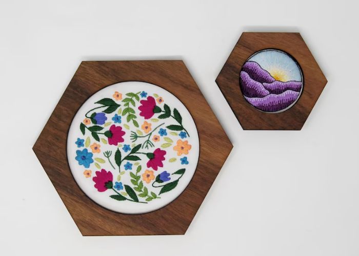 Stickerei Display Rahmen - Sechseck