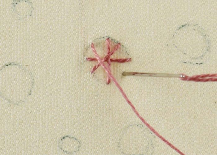 Star stitch Step 4
