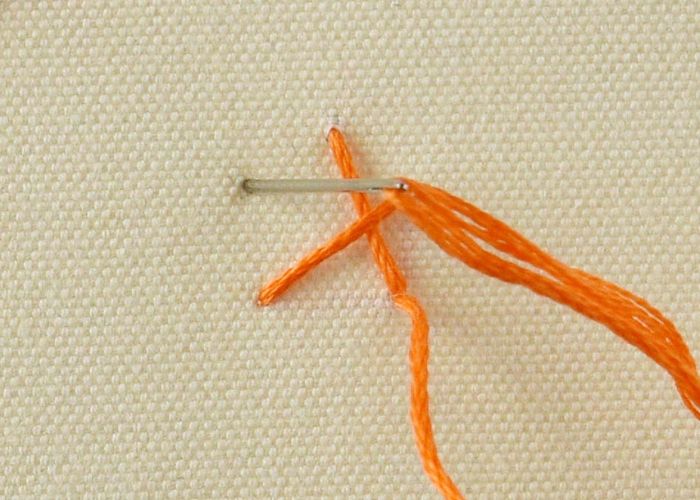 woven star stitch step 3