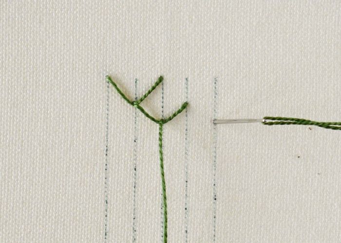 Double Feather Stitch Step5