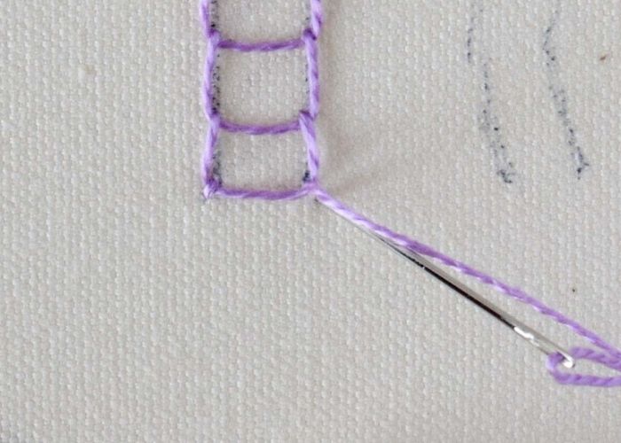 Open Chain Stitch Step 6