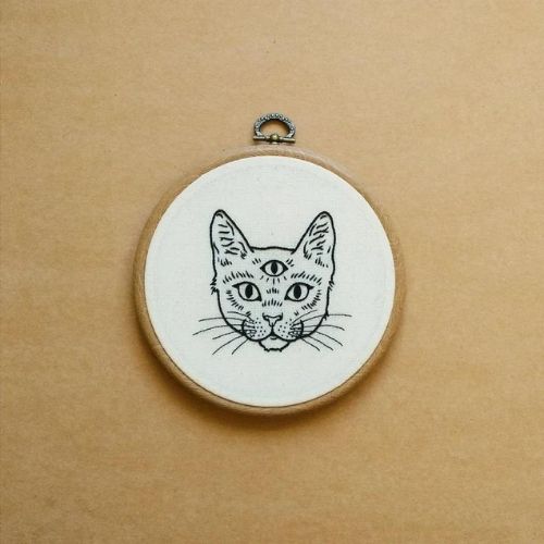 Gatto con tre occhi - di ALIFERA su Etsy