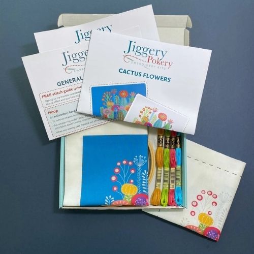 Miglior regalo per ricamatrice - Kit ricamo cactus su Etsy
