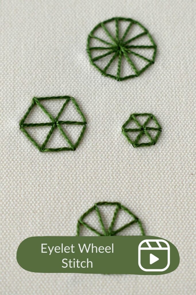 Oeillet Wheel Stitch - Tutoriel vidéo étape par étape