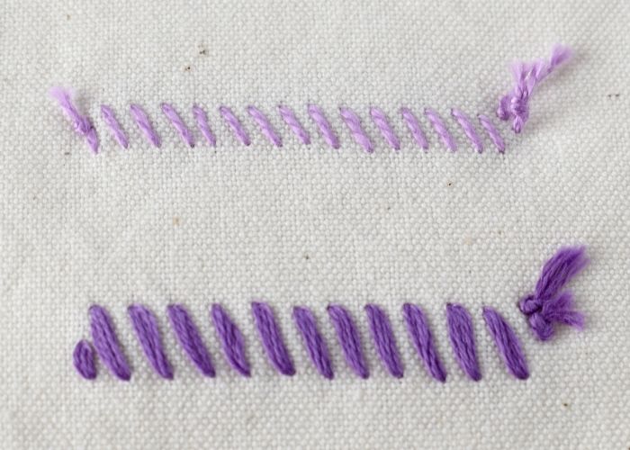 Raised Chain Band Stitch reverse side image